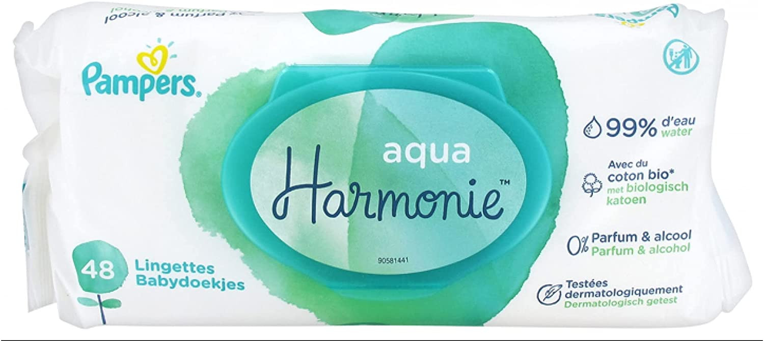 Pampers Couches Harmonie Taille 1 (2-5kg) 0% de compromis, 100% d